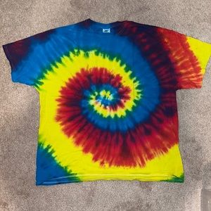 *NOT AVAILABLE* Colortone Size 2XL and 3XL Color Rainbow Tie Dye T-Shirt